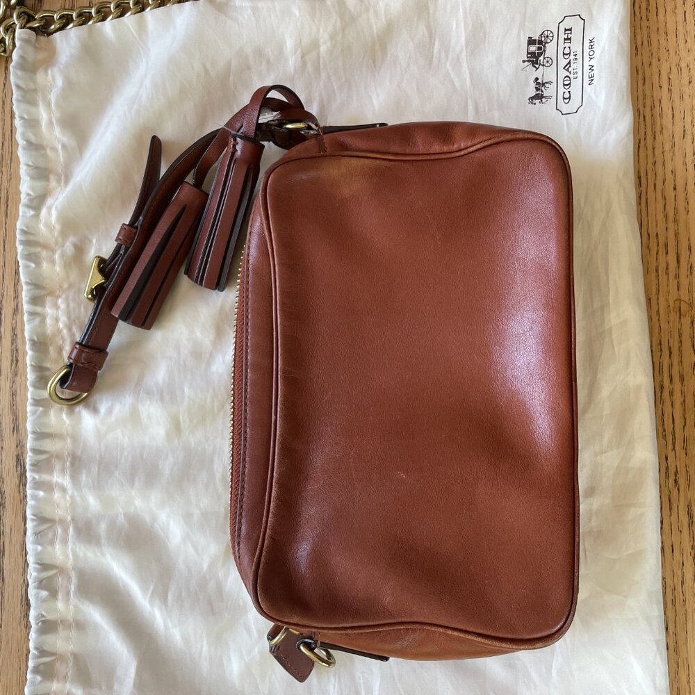 Coach Brown Leather Camera Bag - Picture 2 of 11